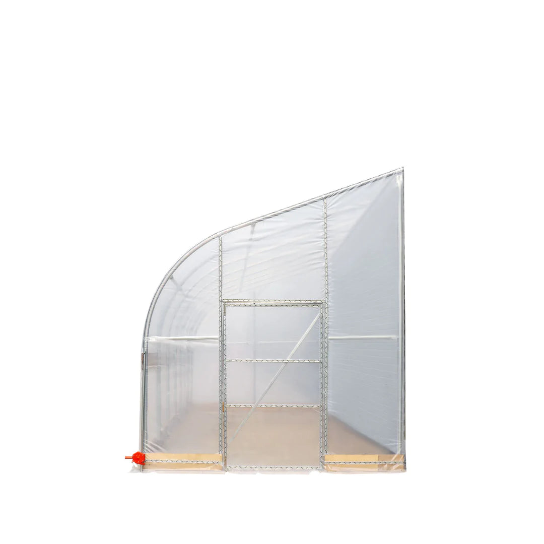 New 10’ x 30’ Lean-To Greenhouse Grow Tent w/6 Mil Clear EVA Plastic Film, Cold Frame, Hand Crank Roll-Up Side, 6-½’ Sidewall