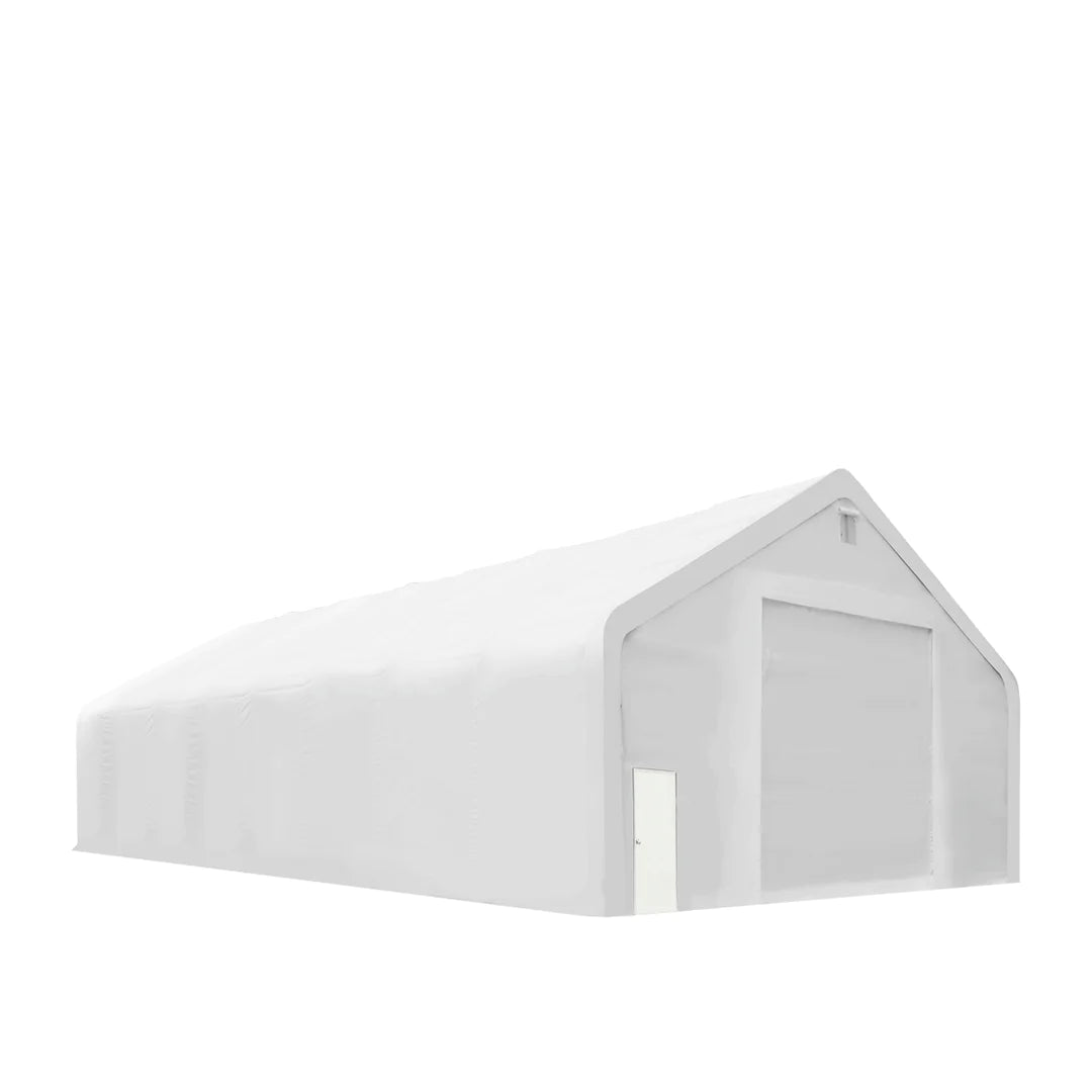 New Pro Series 40' x 80' Dual Truss Storage Shelter with Heavy Duty 21 oz PVC Cover & Drive Through Doors