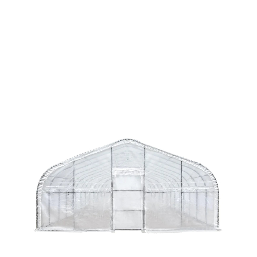 New 20’ x 60’ Tunnel Greenhouse Grow Tent w/12 Mil Ripstop Leno Mesh Cover, Cold Frame, Roll-up Windows, Peak Ceiling Roof